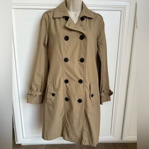 Vintage GAP London Double-Breasted Trench Coat belted Size Medium